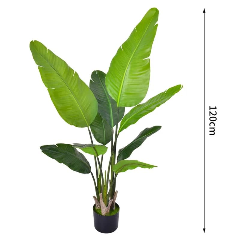 Palma del Viaggiatore e Palma Areca Artificiali Realistiche in Vaso, Pianta Finta di Lusso per Decorazione Casa, Ufficio, Hotel, Arredo Estetico