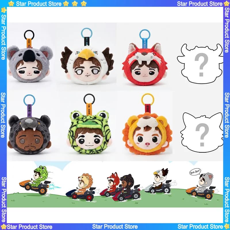 New Paddock Cats F1 Racing Driver Blind Boxes Plush Toys And Racing Merchandise Birthday Gifts For Fans Bagpack Charm Toys Gift