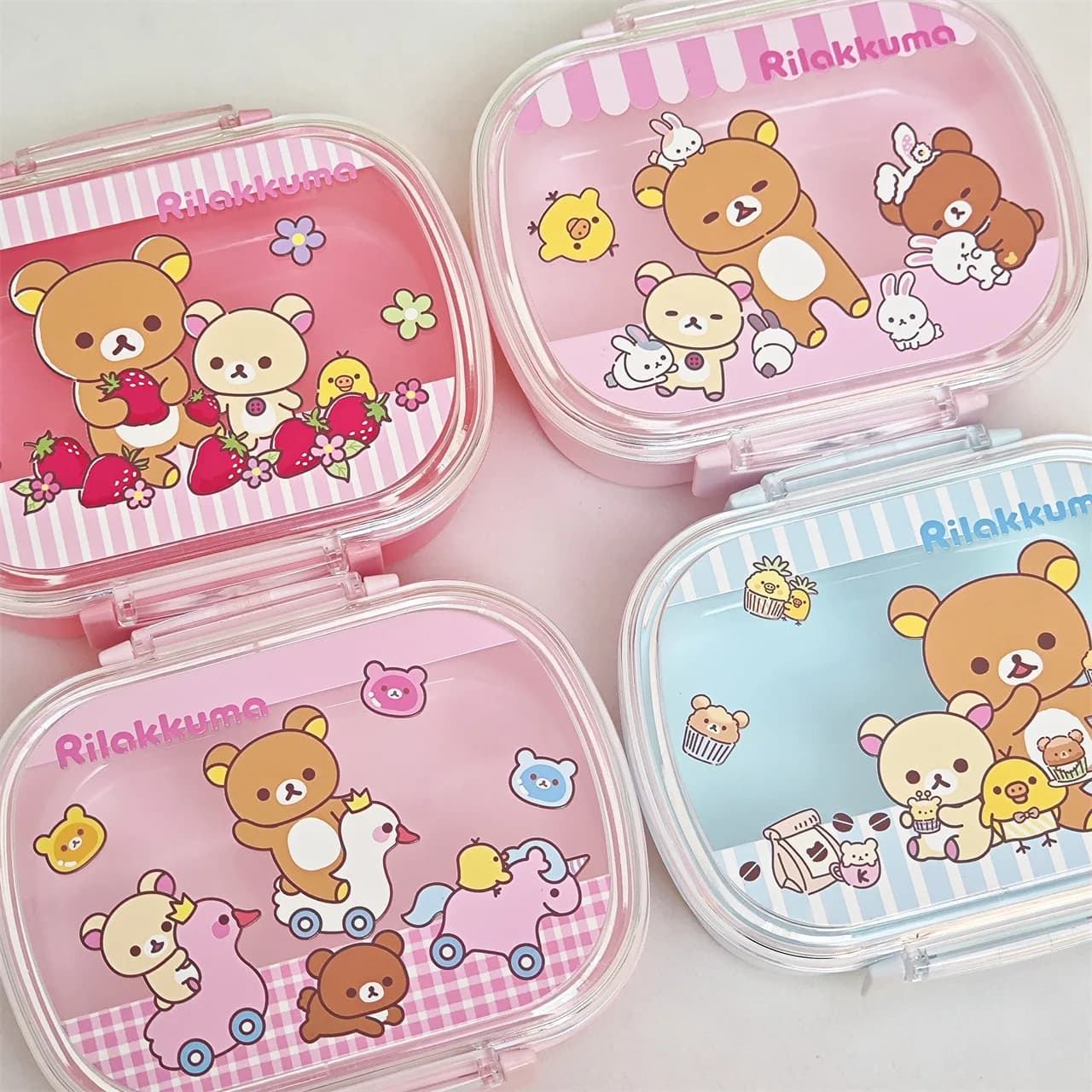 Rilakkuma for Kids, School, Carinthian Bear, Picnic Bento Container, Women's Food Door, Office, Dinner, Gift Idea