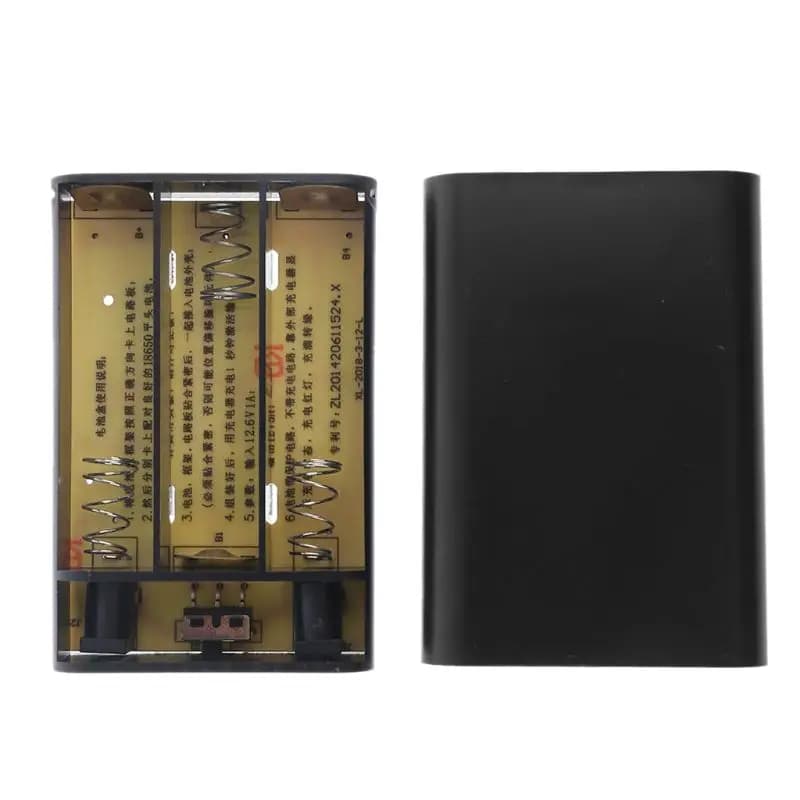 3x 18650 DIY batteries Box charger for mobile router WiFi light LED camera USB security for