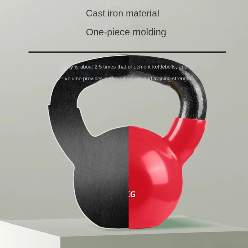 Kettlebell and Custom Cast Iron Handle with PVC Coating for Women's Workout - Different Specifications