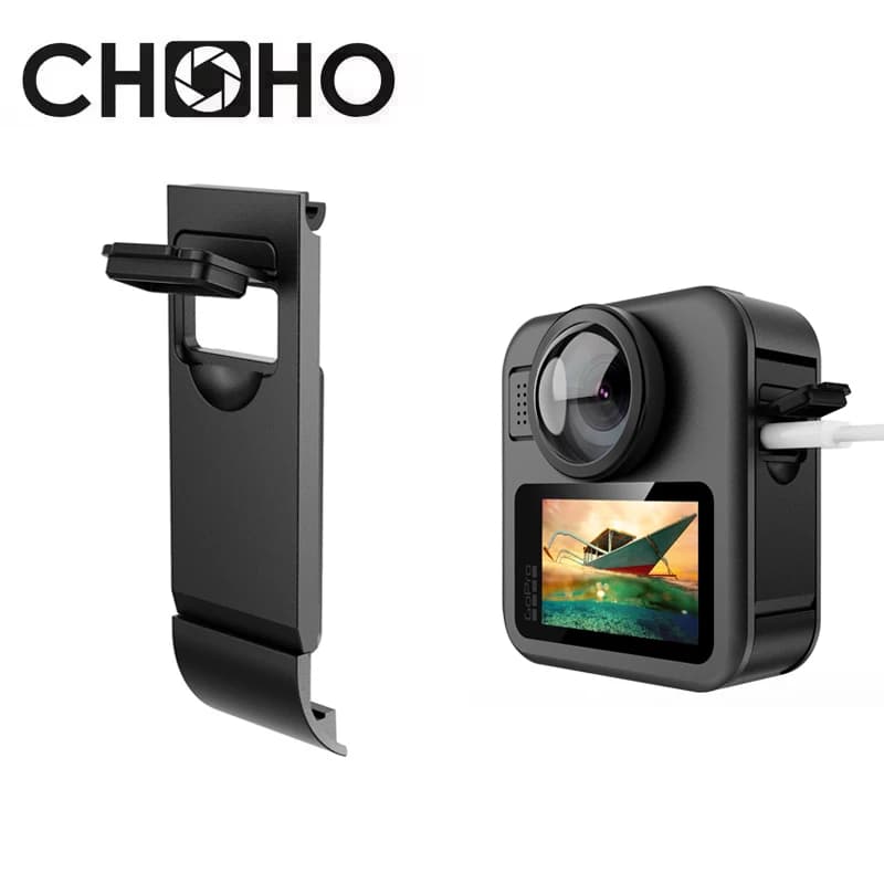 Coperchio laterale batteria per GoPro Max 2 Custodia antipolvere per porta batteria Coperchio carica per accessori fotocamera Go Pro Max2