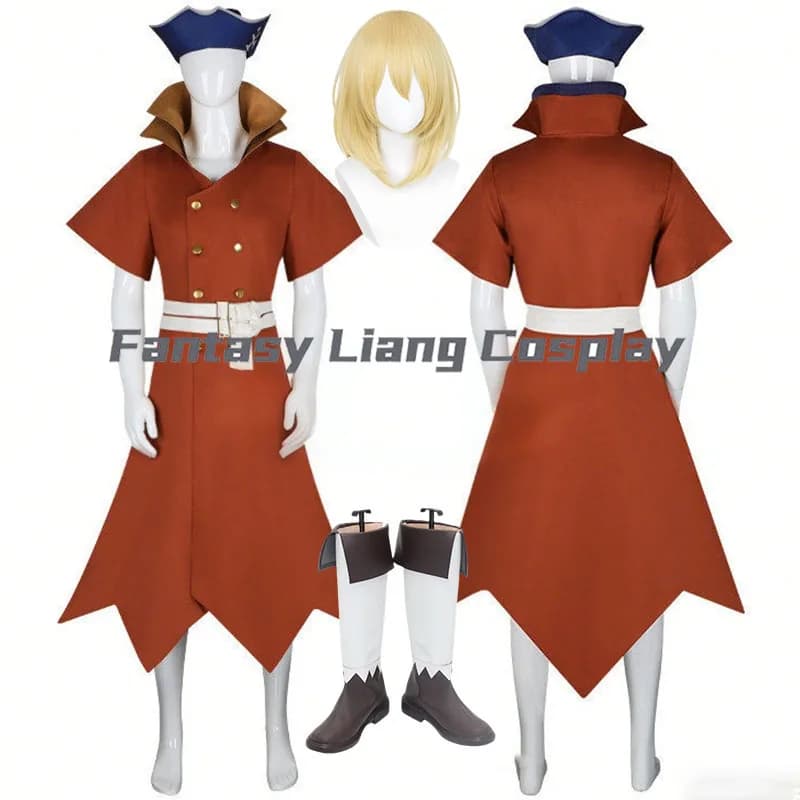 Costumes Cosplay Anime Ryusui Nanami, Coat, Hat, Belt, Complete Nanami Ryusui, Wig, Shoes, Halloween and Carnival party accessories, for Women Adult