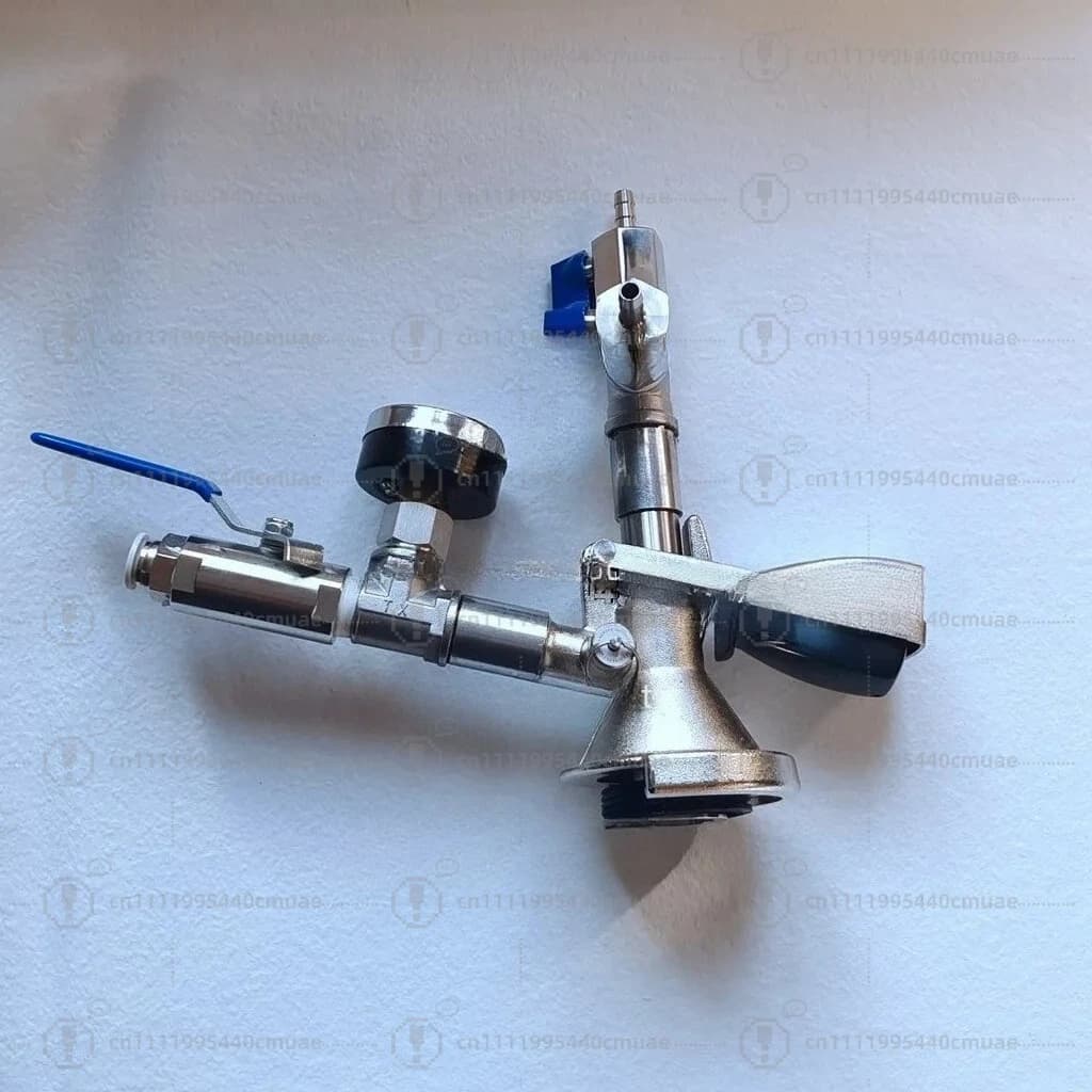 Wine injector isobaric filler controllable pressure belt meter with pressure relief valve