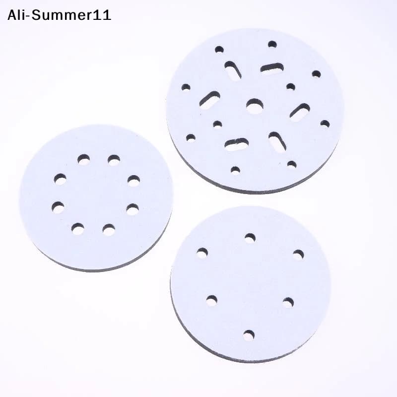 【NpA】【A6t】Interface Pad 5 Inch 6 Holes Hook And Loop Soft Sponge Cushion Buffer Pads For Sanding Disc Orbital Sander Pads