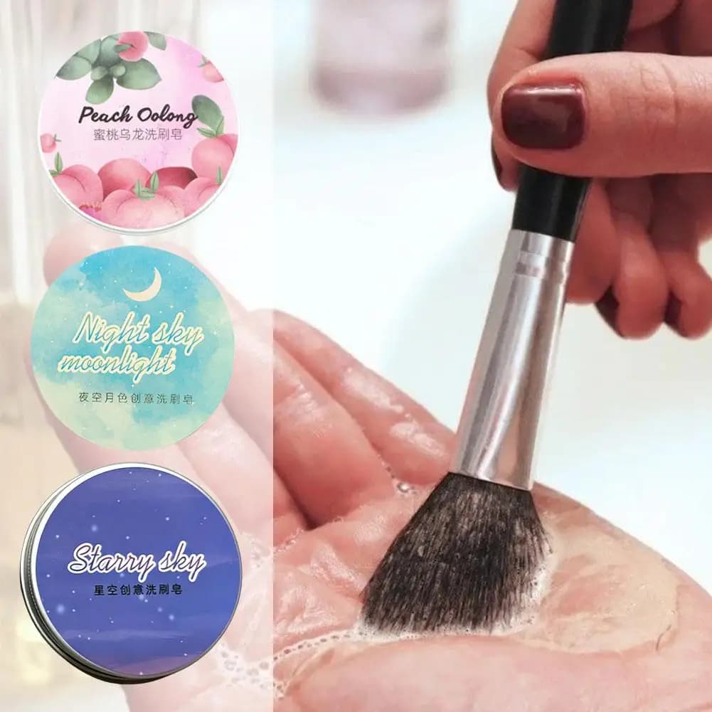 Sapone detergente per pennelli da trucco, spugnette e applicatori - Strumento per la pulizia di pennelli e strumenti per il trucco