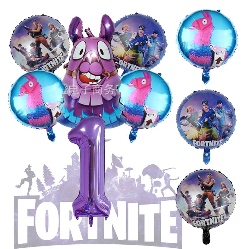Gioco Fortnites Numeri di palloncini Decorazione per feste di compleanno Set di palloncini Baby Shower Decorazione per feste Regalo per decorazioni per la camera da letto dei ragazzi