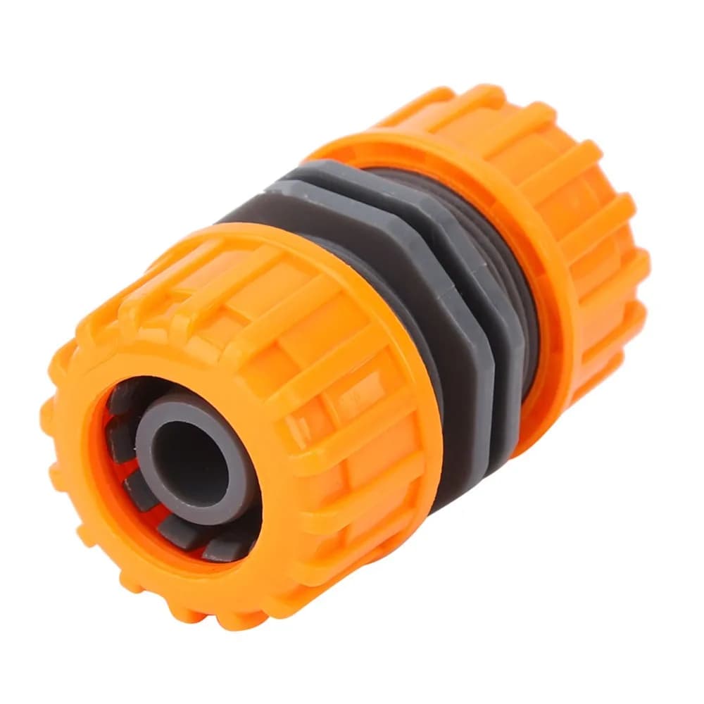 10Pcs Durable PP Hose Connector Orange Straight Joint Garden Hose Connector 1/2 Inch Portable Water Hose Connector Lawn Watering