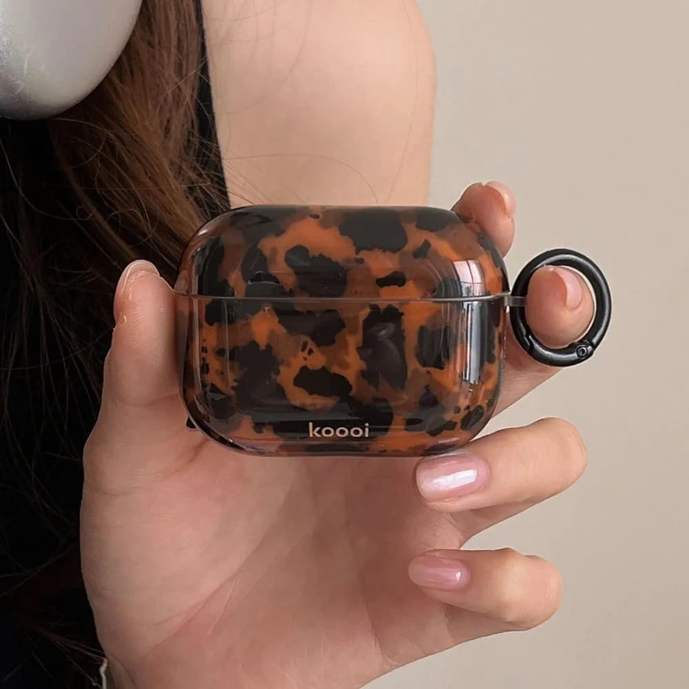 Cool Turtle Amber Polished Case For AirPods Pro 3 2025 Pro 2 AirPod 4 3 Bluetooth Headset Wireless Charging Box Soft Cover
