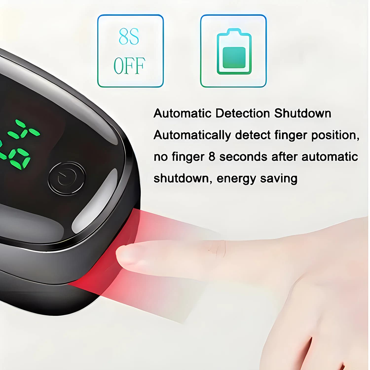Digital Oximeter Portable by finger, Oxygen Saturation Meter in Blood PO2 PR, Cardiaca Frequency Monitor