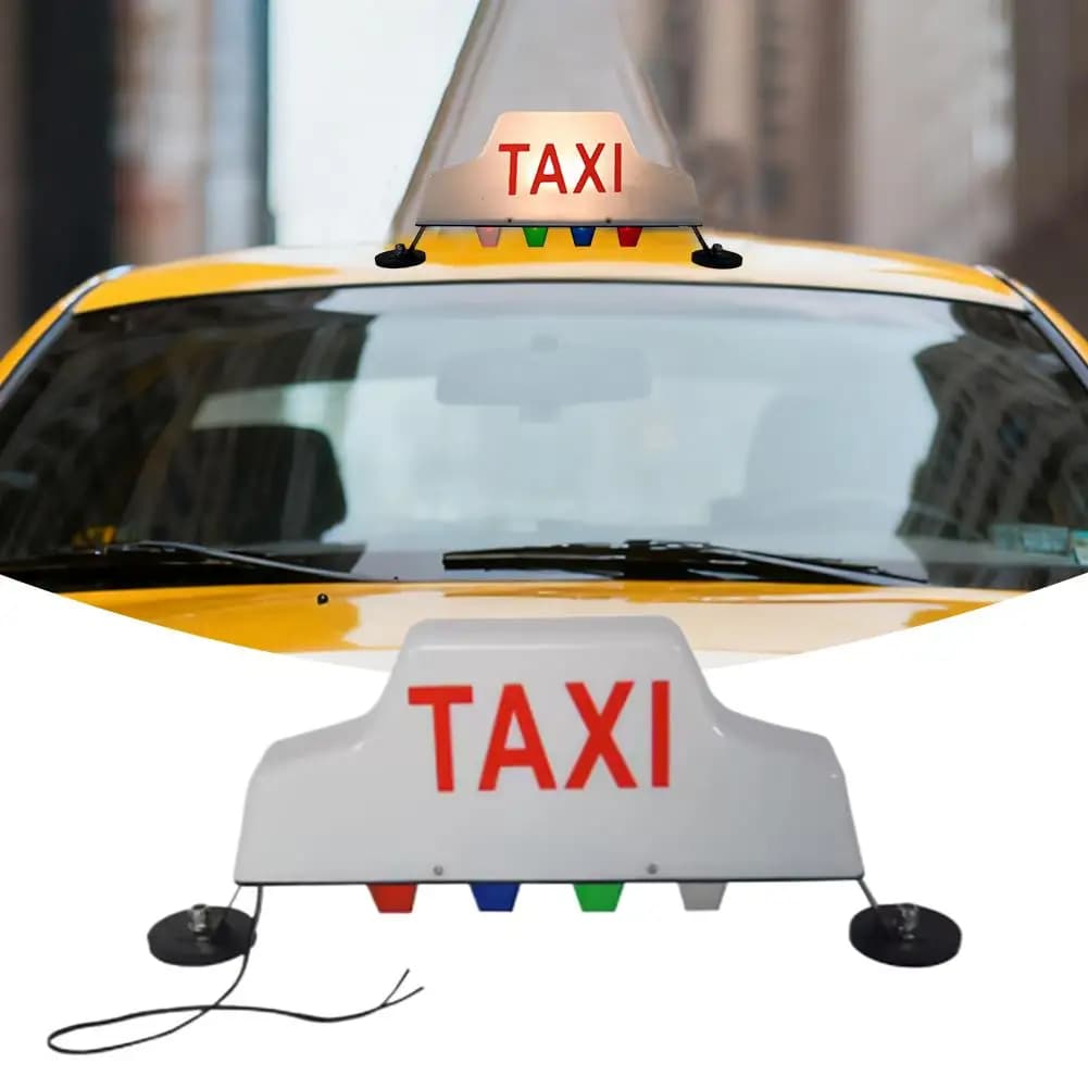 Auto Taxi Segnale Luce Tetto Impermeabile E Antipolvere Base LED Lampada Forte Lampada 12V Segnale Luminoso Magnetico Universale Super B2Y2
