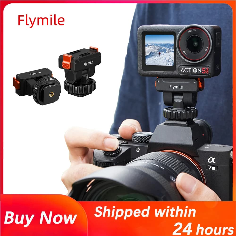 Cold toboggan adapter for DJI Action 5 Pro 4 3 accessories, quick release magnetic support, action camera bracket, connection base