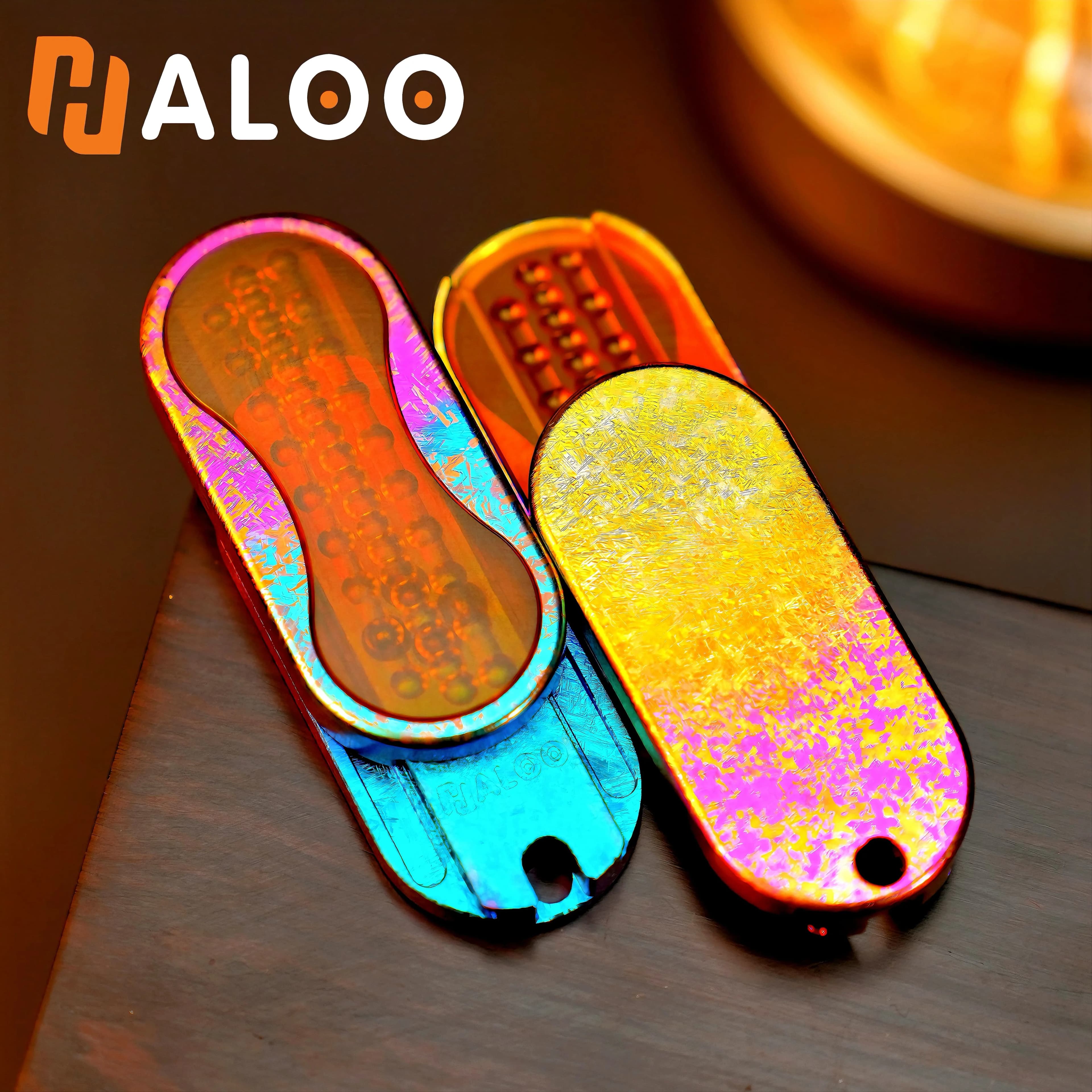 HalooPlayer Believer: Giocattolo Antistress, Slider, Spinner e Antistress in Metallo per Ansia e Autismo (EDC)