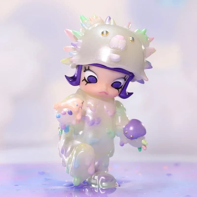 Pop Mart Molly x INSTINCTOY Erosione Molly Costume Series Scatola cieca Giocattoli Scatola misteriosa Mistery Caixa Action Figure Modello carino regalo
