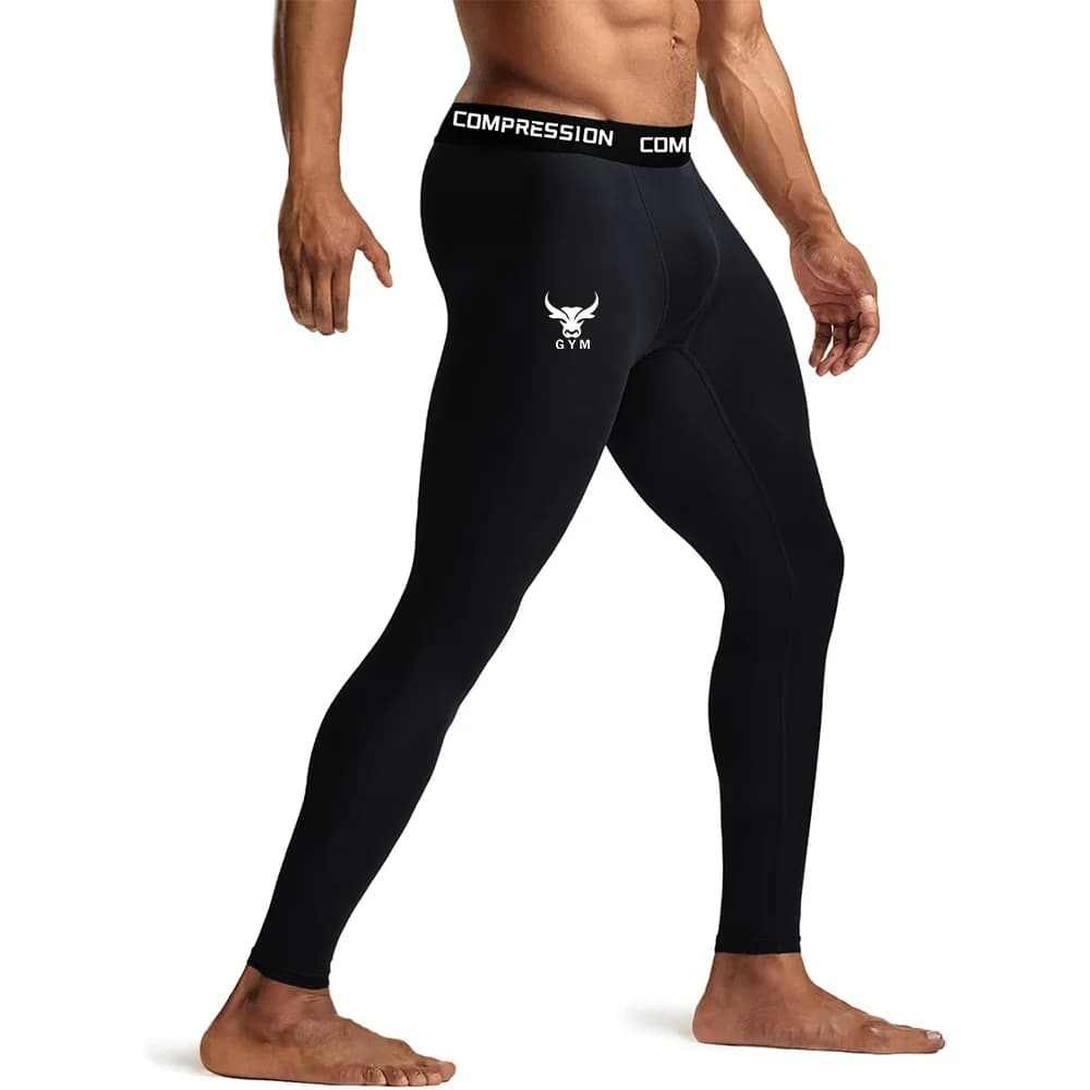 Pantaloni da corsa Leggings a compressione da uomo Pantaloni da allenamento per palestra Collant skinny per atletica