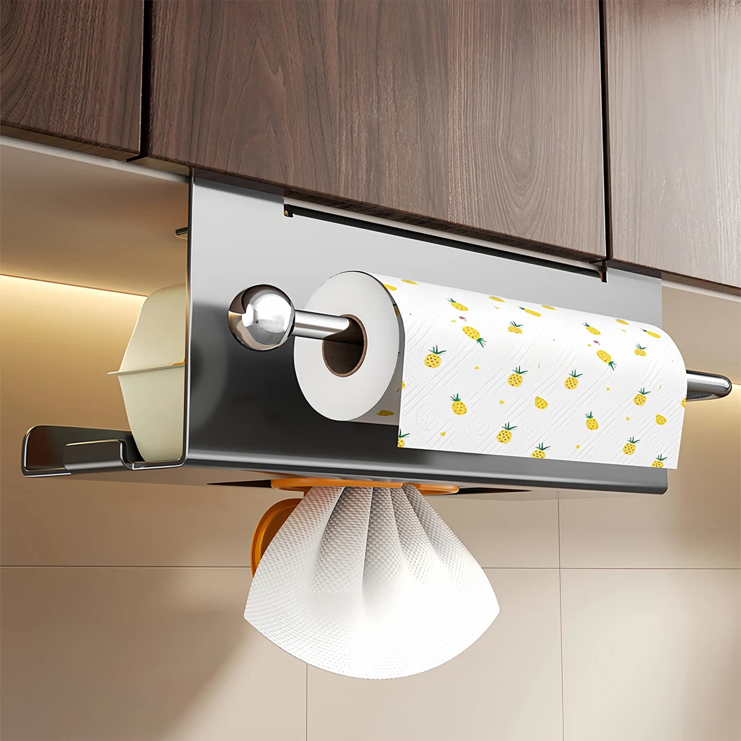Kitchen Bathroom Tissue Storage Rack Toilet Paper Holder Carbon Steel Shelf Organizer Economic Type Universal Application