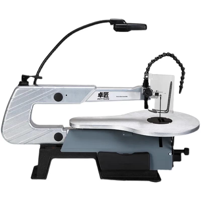 Sega curva Tagliatrice elettrica per pannelli di legno Piccola sega a filo multifunzionale Sega a filo Macchina per intaglio