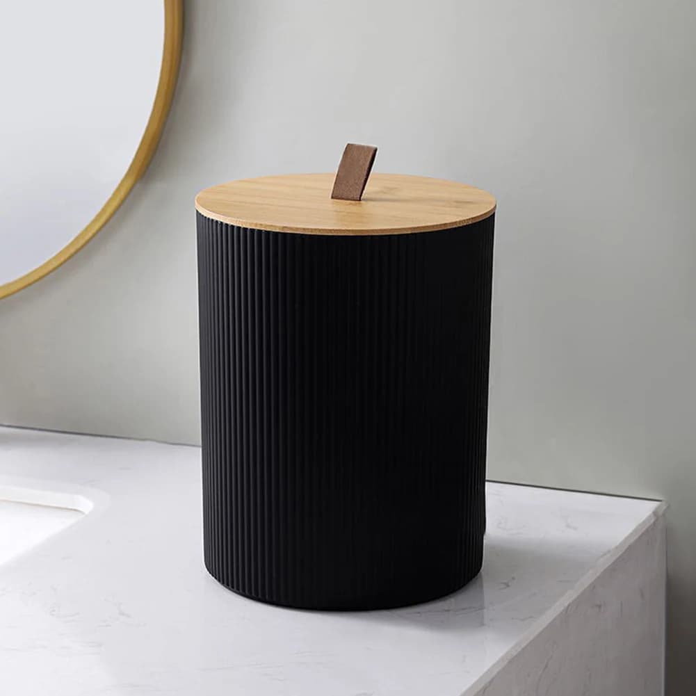 Set di 6 Accessori per il Bagno, Set Moderno di Essenziali per il Bagno con Dispenser Sapone, Portasapone e Spazzola per WC