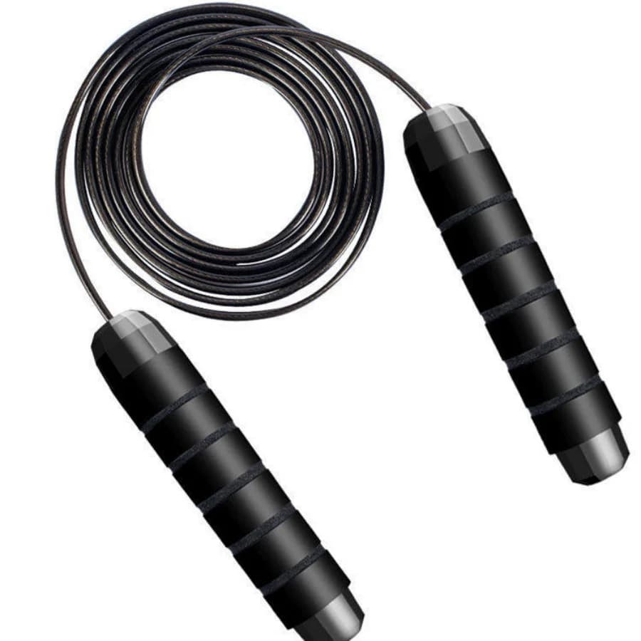 Pvc Jumping Cord with Breathable Handle, Steel Cable with Bearings and Patented Design for Fitness Exercises (1 Piece)