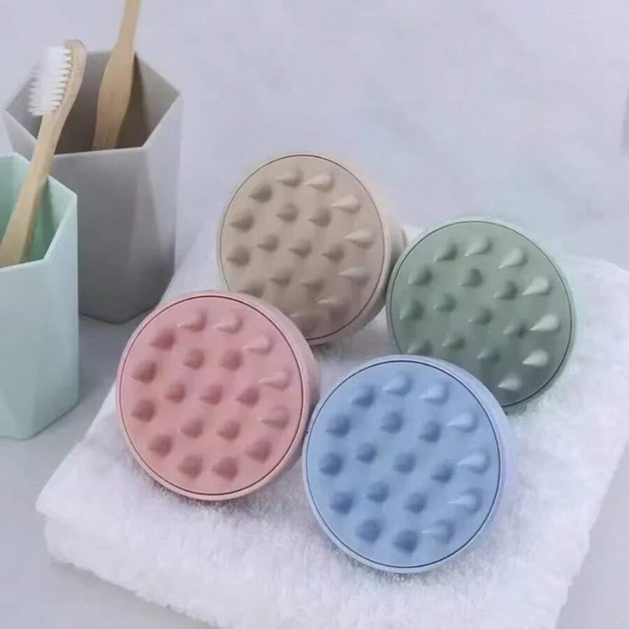 Soft Silicone Massage Combs for the Capelluto Leather - Exfoliating Brush for Shampoo for Deep Hair Growth and Cleansing, Scrubber for Body under Shower