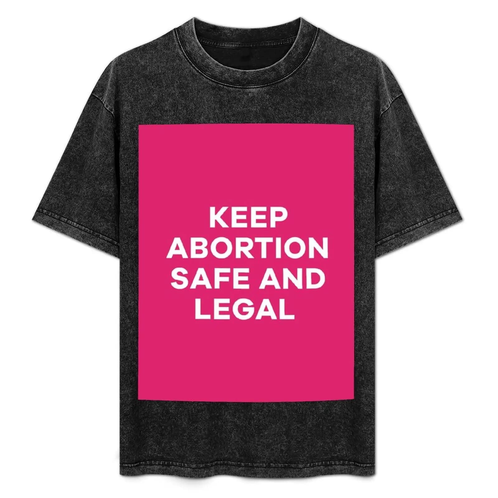 roe v wade, T-shirt con stampa artistica a linee semplici: Mantieni l'aborto sicuro e legale