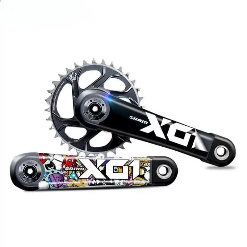 Per READU 2022 Mountain Bike X01 Adesivo pedivella AM DH Decalcomania pedivella Adesivi bici Accessori bici