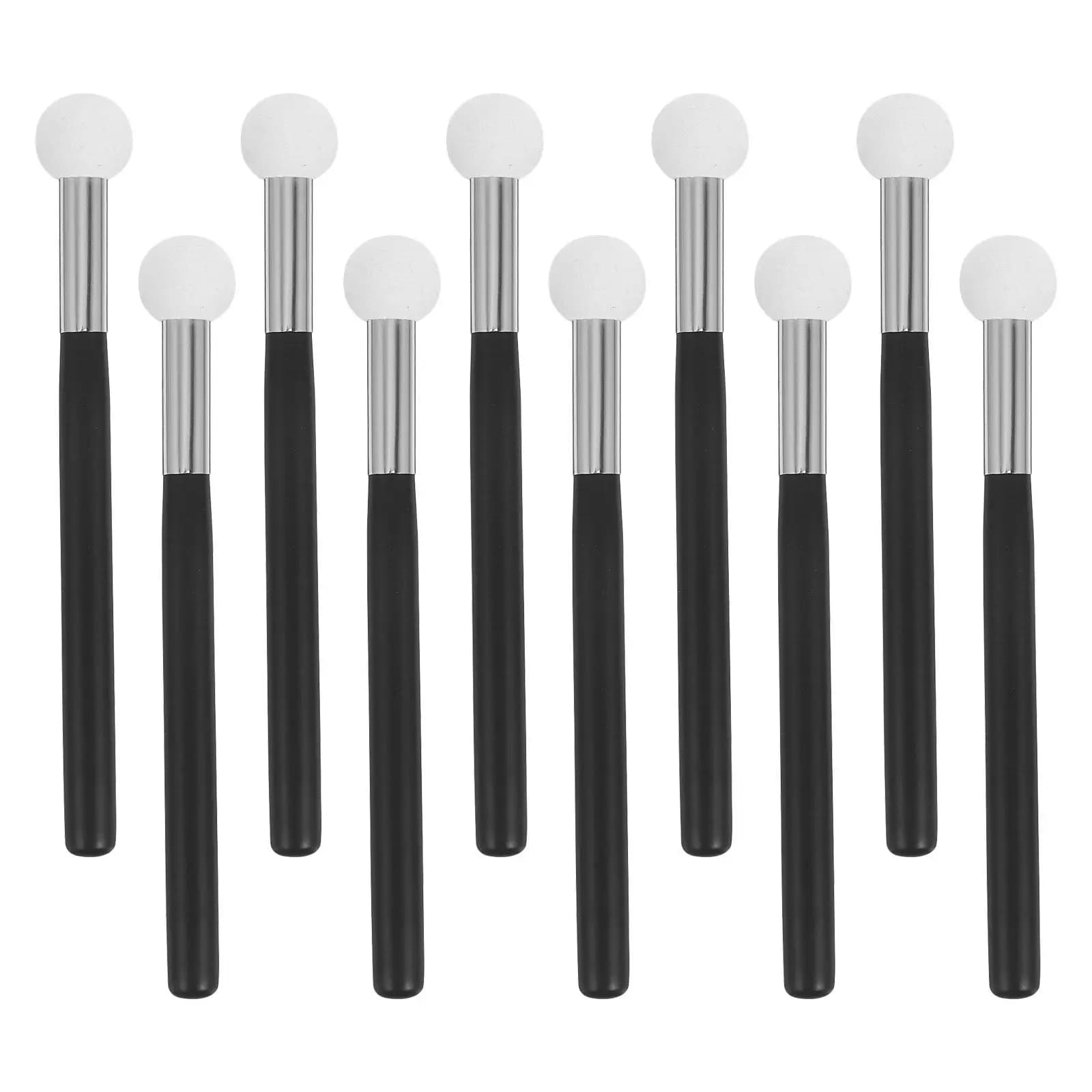 Set di 10 Spugne a Forma di Fungo per Trucco, Pennelli per Fondotinta e Correttore, Uso Umido e Asciutto, Applicatore di Precisione per Contorno Viso