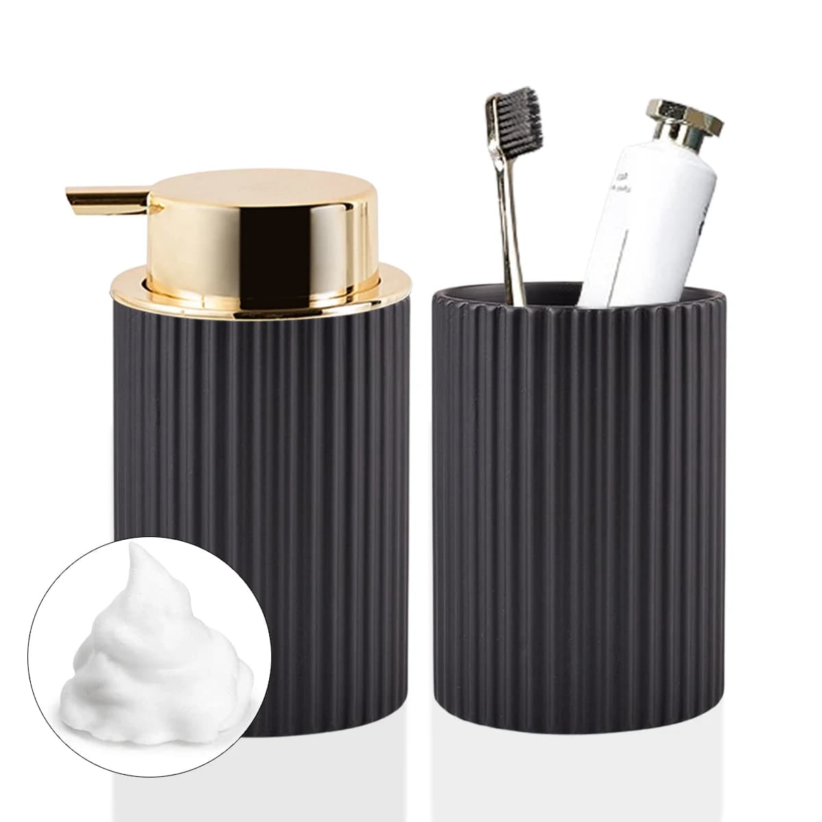 Dispenser di sapone schiumogeno per bagno Sapone per le mani e contenitori per sapone per piatti Decorazioni per la fattoria Dispenser di sapone in schiuma Portaspazzolino