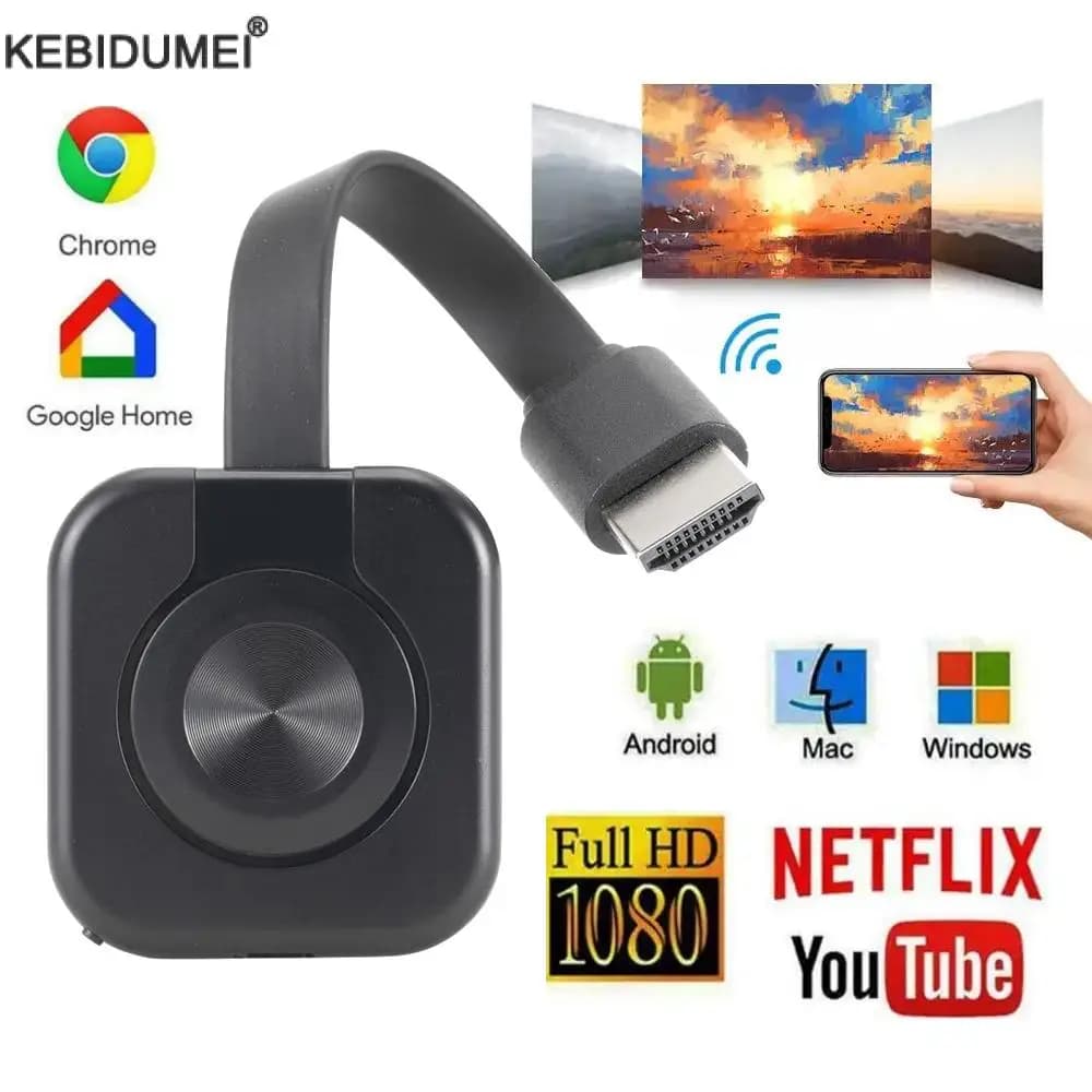 Ricevitore WiFi Trasmettitore audio video Proiettore telefonico Adattatore display schermo mirroring HDMI per ricevitore TV PC iOS Android