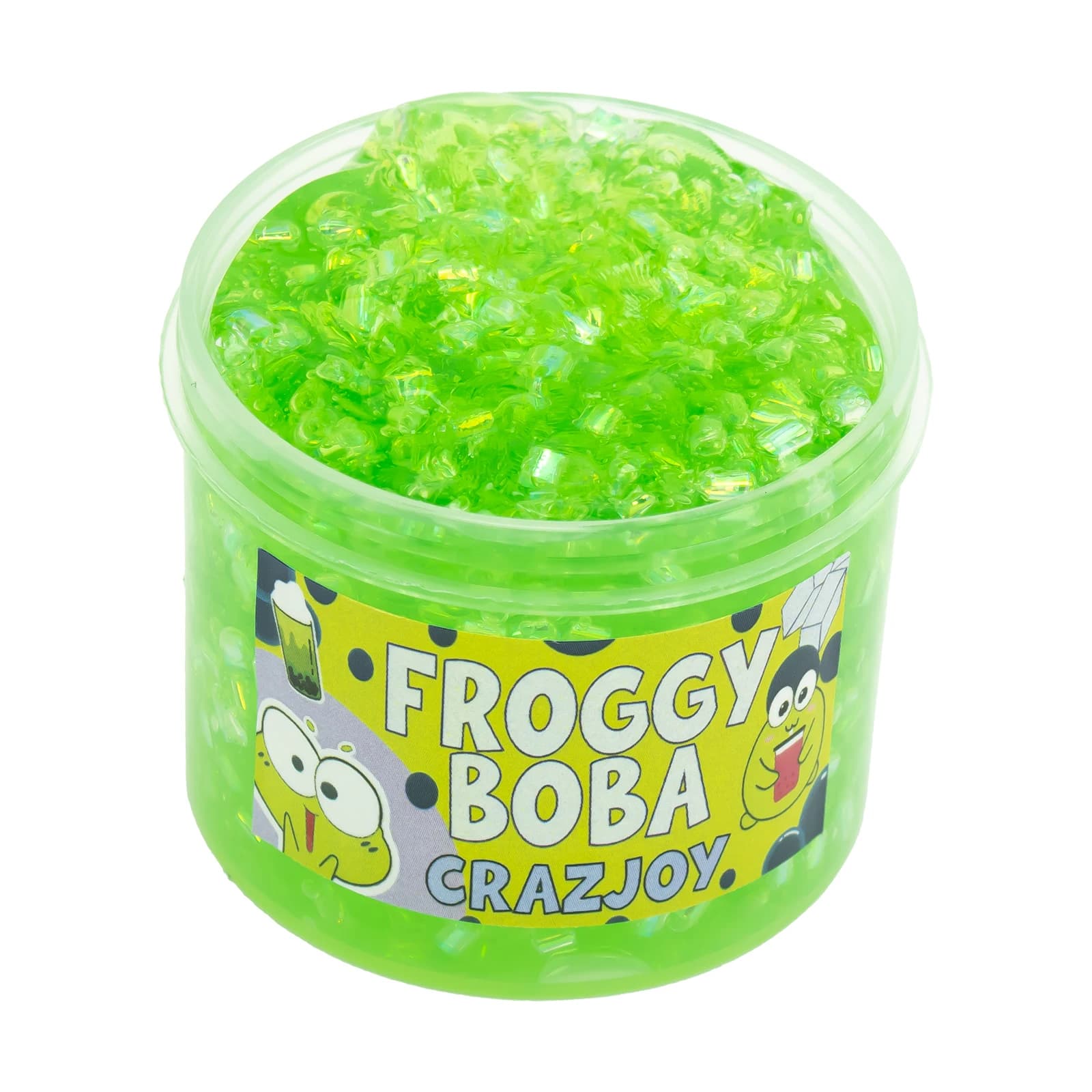 RR Crystal Slime - Glitter Plastic Beads DIY Slime Set Crunchy Super Soft Non-Sticky Mud for Kids Ideal Birthday Party Favor