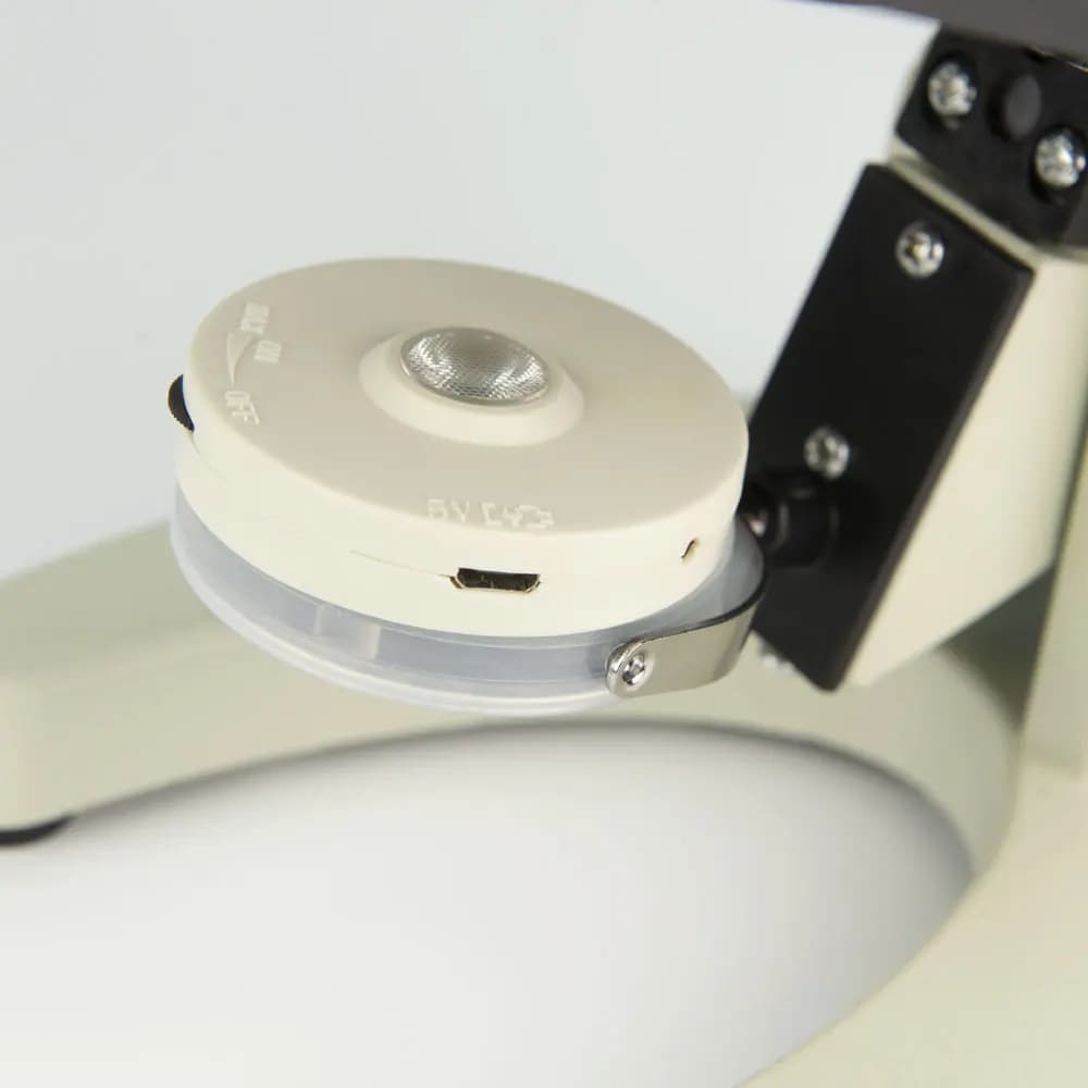 Sorgente lampada per microscopio biologico inferiore con illuminazione a LED bianca USB regolabile 4 pezzi