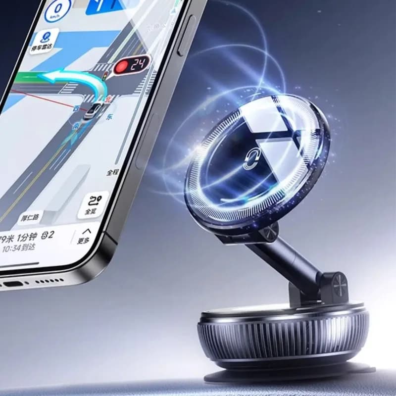 Supporto per telefono cellulare con ventosa per vuoto da tavolo/auto Supporto per telefono magnetico per iPhone Magsafe 17 ~ 12 Pro Max per palestra/specchio