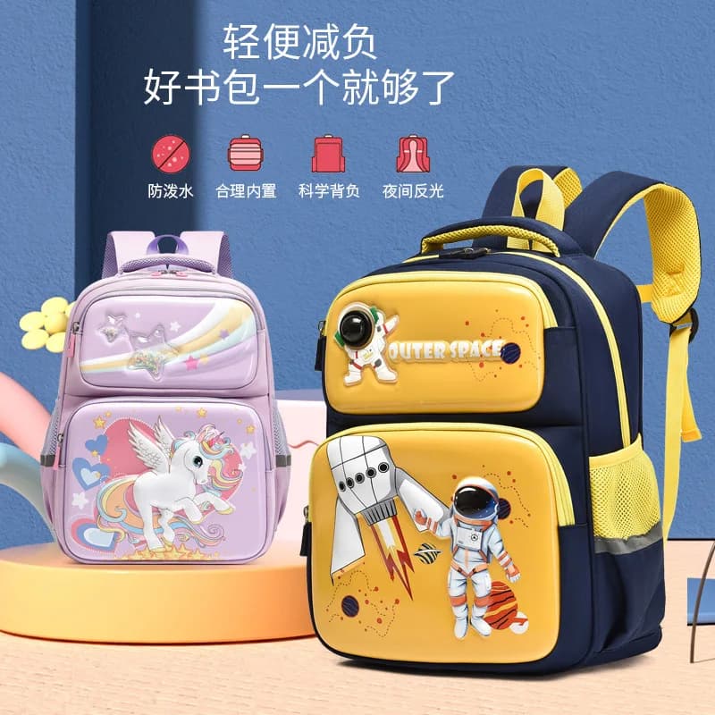 Zaino impermeabile con unicorno per ragazze, zaino scolastico con occhi arcobaleno, zaino da viaggio leggero per adolescenti, zaino carino per bambini