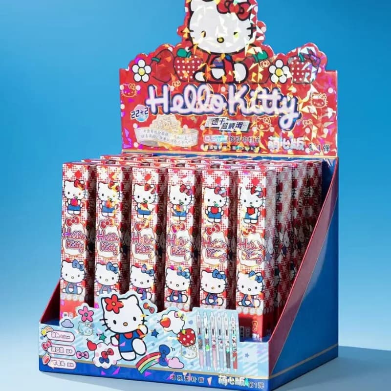 Carino Nuovo 24 Pz Sanrios Penna Gel Cieca Box Set Figura Carina Penne Da Collezione Scrittura Liscia Ad Asciugatura Rapida Scuola Kawaii Studente Penne