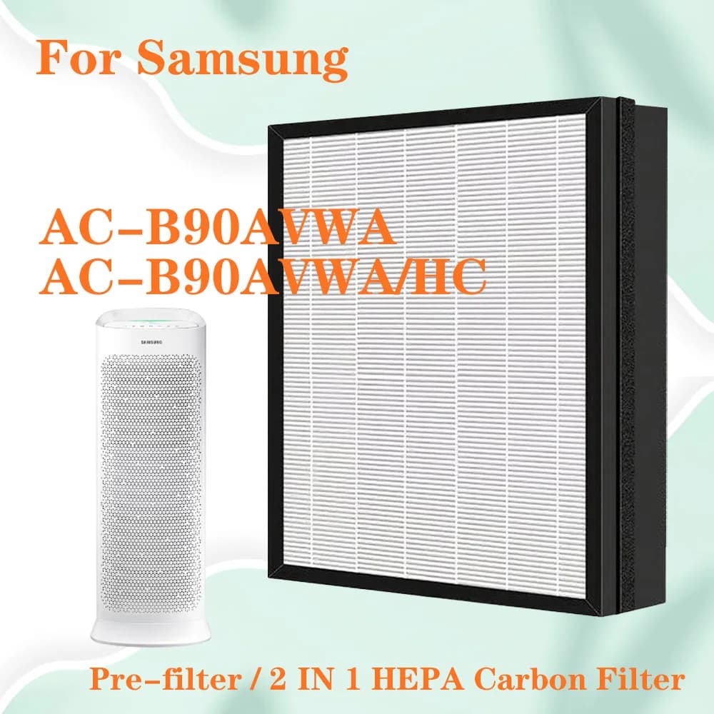 Per Samsung AC-B90AVWA/HC AC-B90AVWA Filtro HEPA di ricambio per purificatore d'aria e filtro a carbone attivo