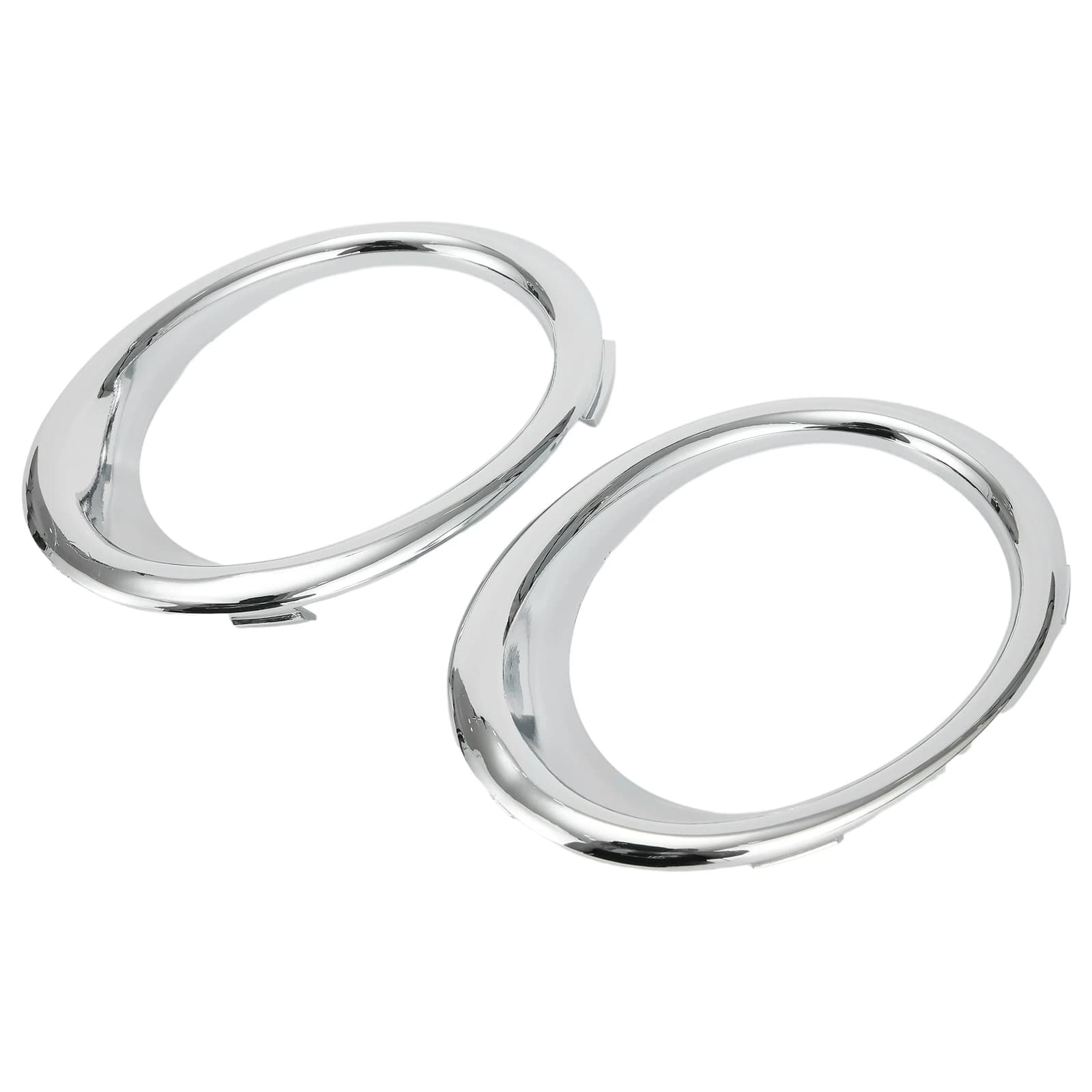 Front Left & Right Chrome Fog Lamp Bezel Trim Ring Set Fits For Fusion 2013 2016 Front Fog Light Cover Direct Replacement