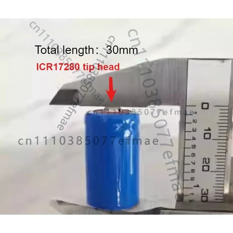2 Pezzi/Lotto ICR17280 17280 3.7V 600mAh Batteria agli Ioni di Litio Ricaricabile per Spazzolino Elettrico, Batteria di Ricambio