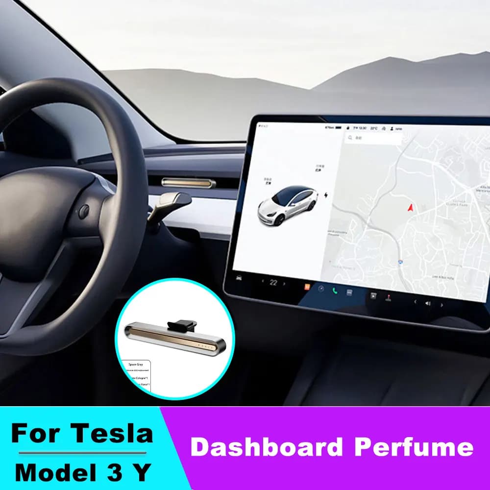 Accessori decorativi per interni auto per Tesla Model 3 Y, aromaterapia per auto, profumo per cruscotto, deodorante per auto