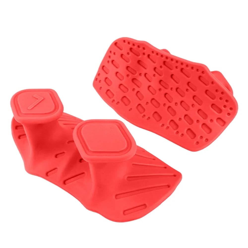 1 Paio di Impugnature Ergonomiche per Sollevamento Pesi, Guanti da Palestra Antiscivolo a Nido d'Ape, Impugnature in Silicone Elastico per Trazioni