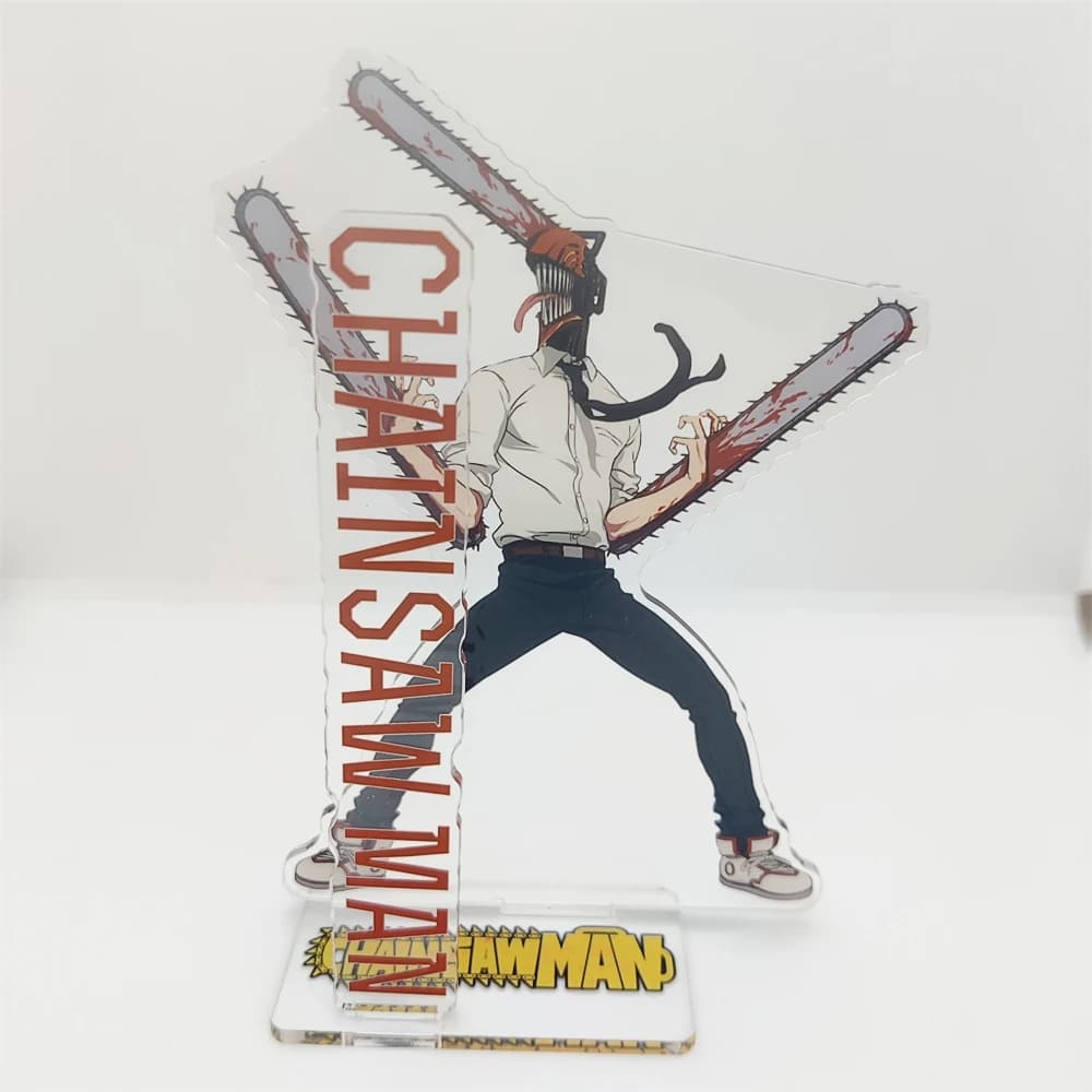 Chainsaw Man Plate Desk Decor Denji Standing Pochita Model Collection Ornament Accesorios Makima Acrylic Doll Hayakawa Aki Gift