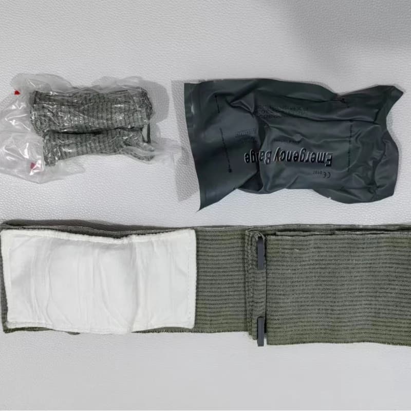 Benda Israeliana 4/6 Pollici di Larghezza, Medicazione per Ferite, Benda a Pressione d'Emergenza, Kit di Pronto Soccorso Tattico Personale