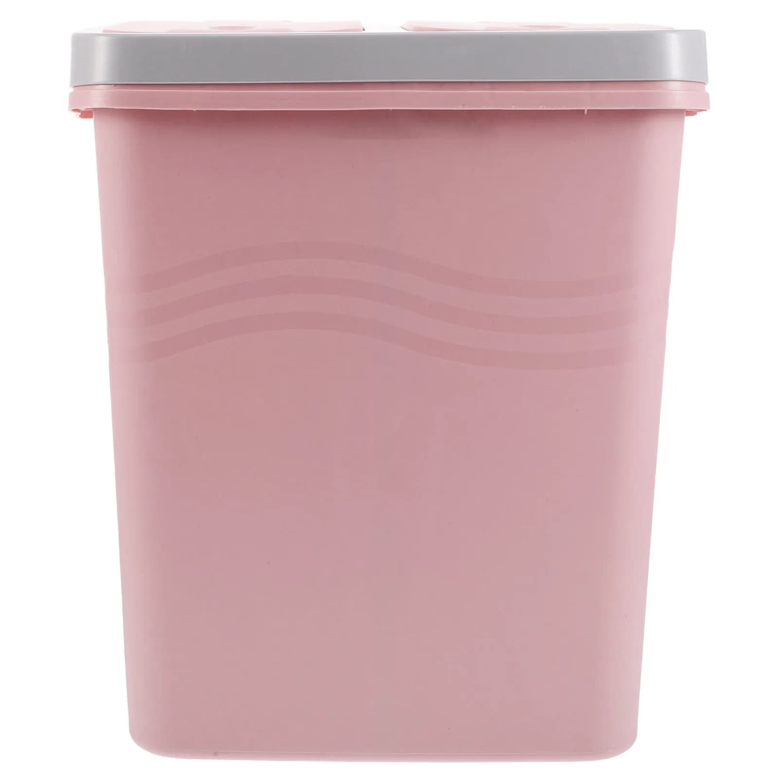 Dual Compartment Trash Can Narrow Plastic Bin with Lid Kitchen Food Waste Rubbish Container Recycling Double Bin Office Bedroom