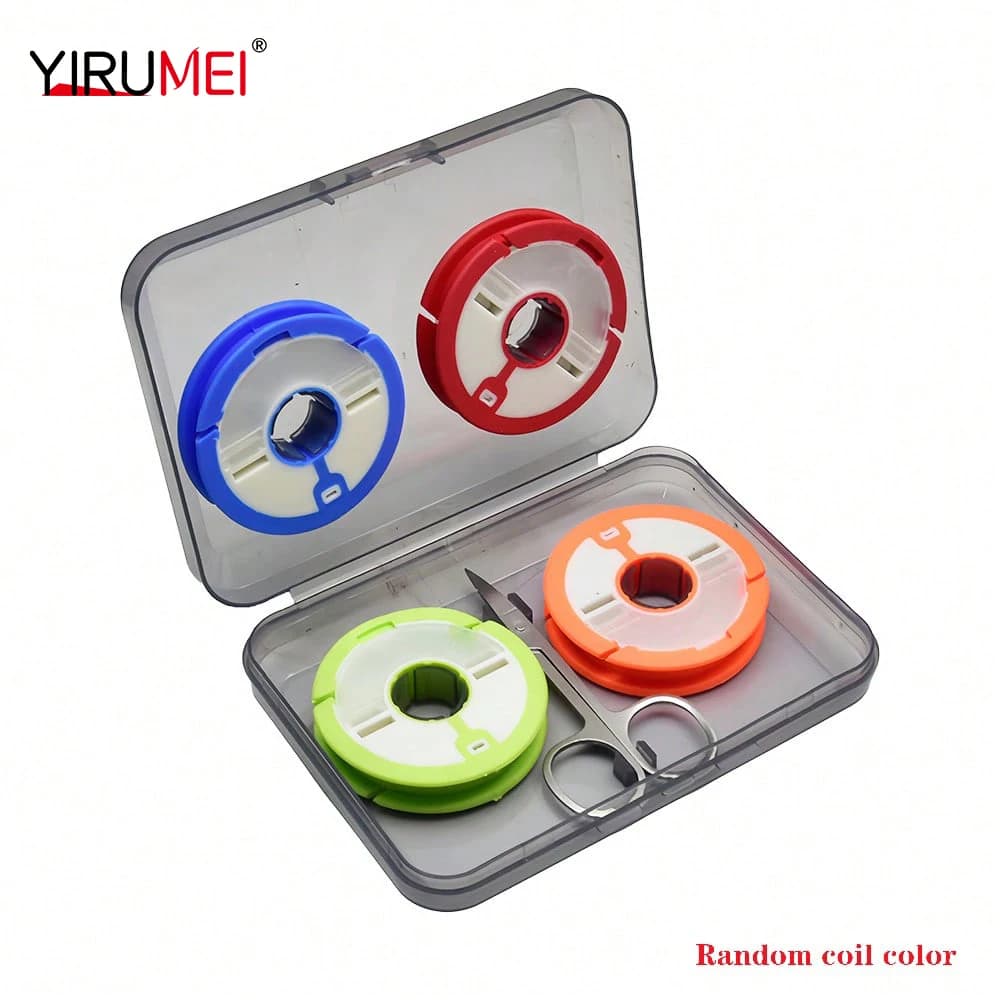 Main Line Box Fishing Card Wrapping Board 4 Axis Silicone Coils Fishing Scissors Fishing Accessories Tool Box Fishing Equipment Supplies