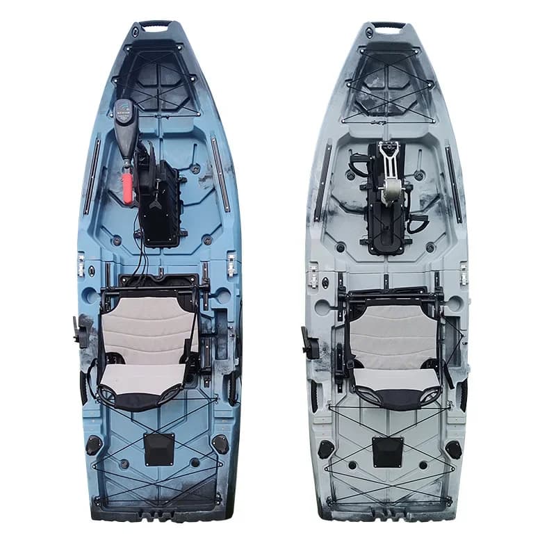 Kayak da pesca con fondo rigido resistente all'usura, pedana pieghevole singola/doppia portatile per la pesca a spinning (Luya)