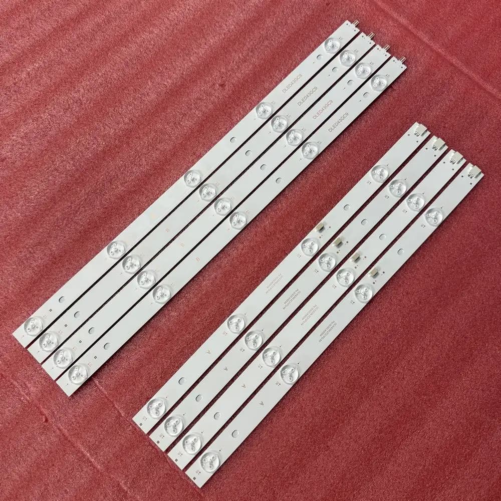 Striscia LED completa per DLED43GC 4X9 DLED43GC4X9 GC43D09-ZC21FG-04 ZC23FG-01 43PFF5021 43PFF5011 T4312M