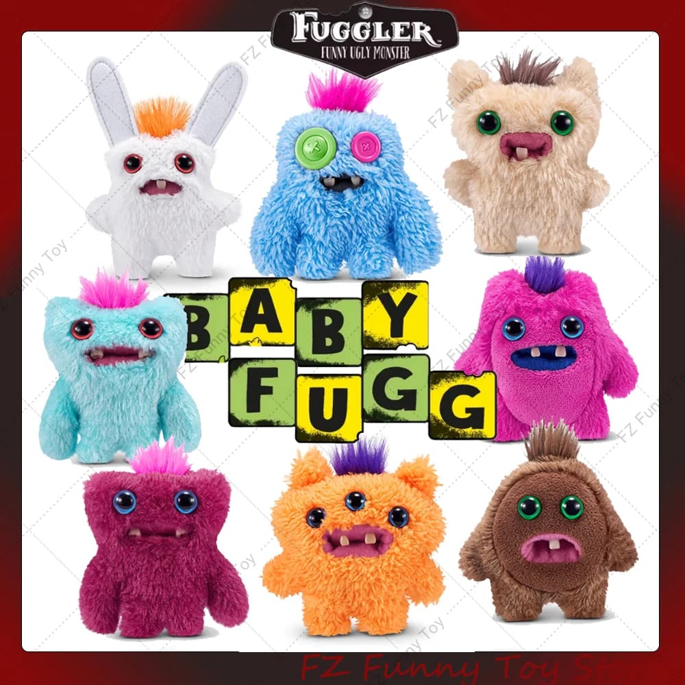 Fuggler 4a Generazione Baby Monsters Peluche Ripiene 100% Originale Divertente Denti Brutti Morbido e Carino Bambola Regali Souvenir Con Scatola