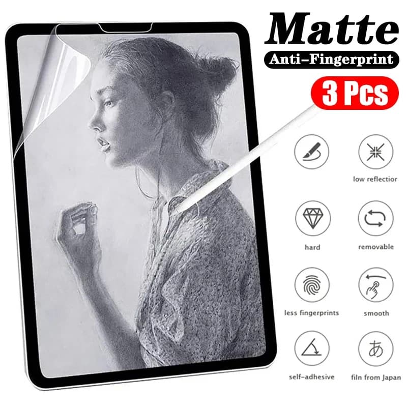 Come carta Pellicola proteggi schermo opaca PET Pittura Scrivi per iPad 10 2022 9 8 7 Air 5 4 3 Mini 6 5 4 Pro 12.9 11 10.9 10.5 10.2