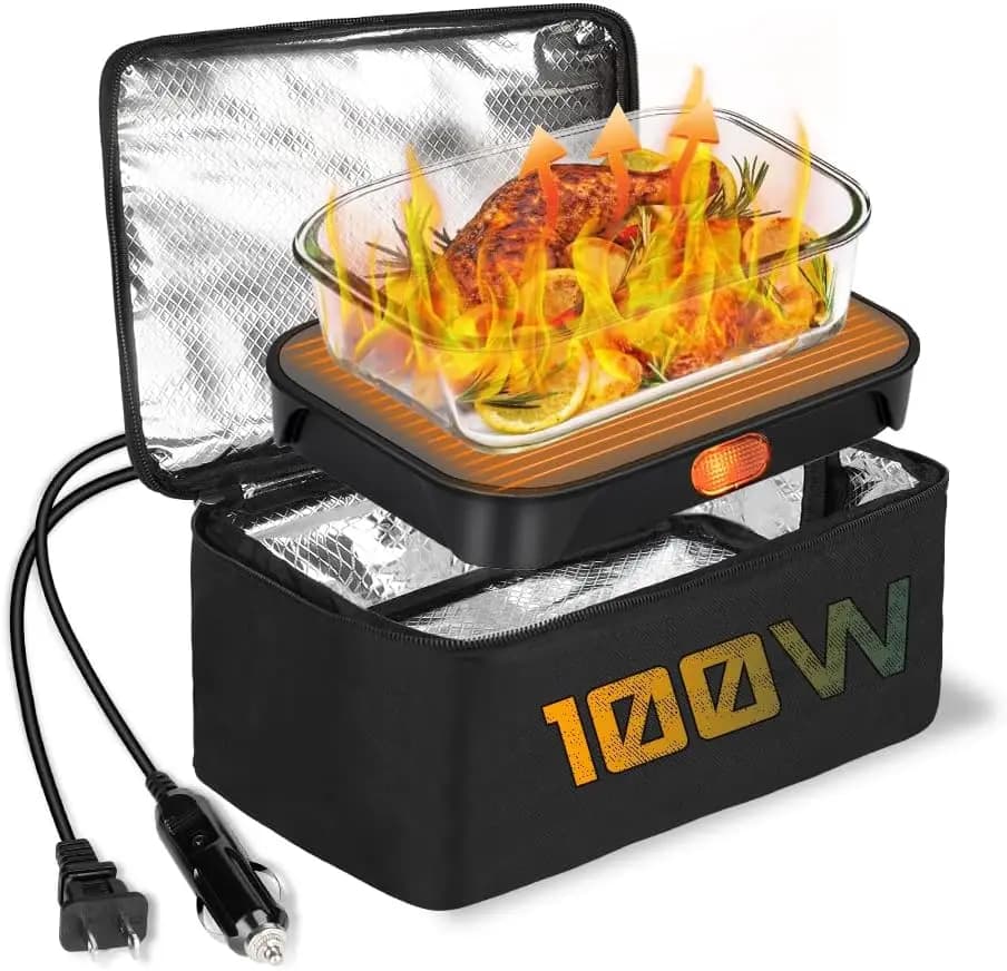 2025 Nuovo riscaldatore per alimenti da 100 W con forno portatile, scaldabagno elettrico per adulti