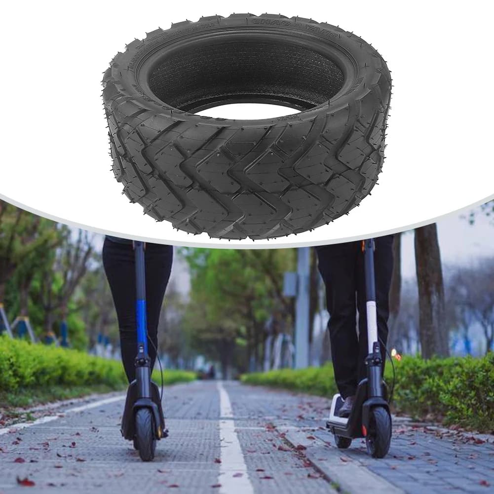 10 Inch Electric Scooter Tubeless Tire 80/60 6 Thickened Rubber Tyre Replacement Part for Zero and Compatible Models
