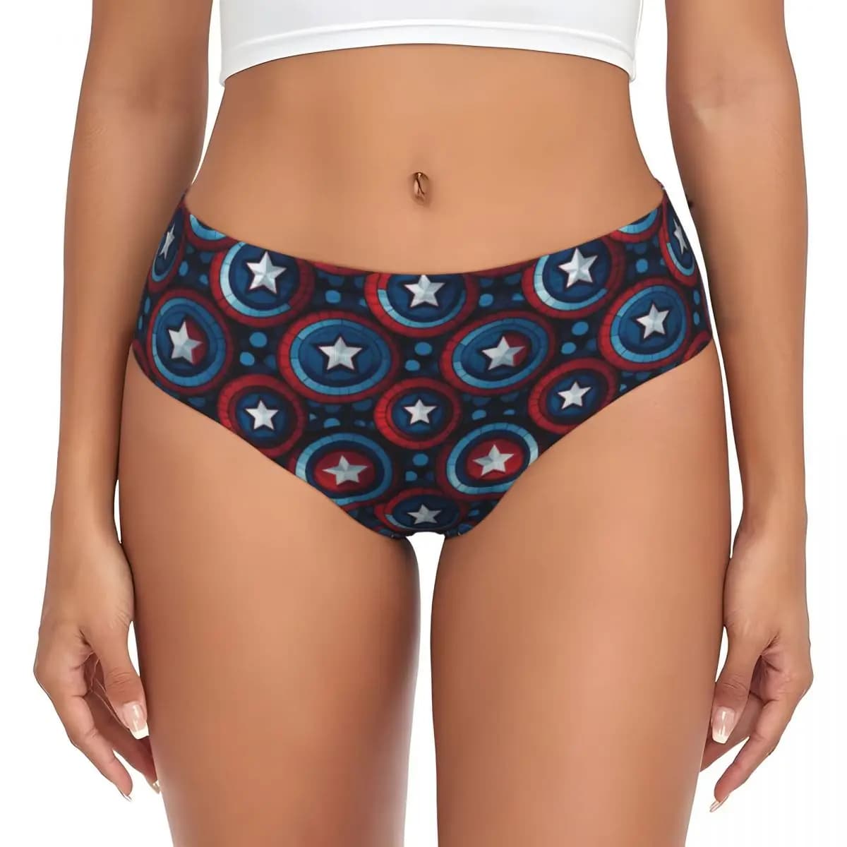 Custom Mutandines Captain America Comics, women's panties, comfy, superhero, Valentine's Day gift